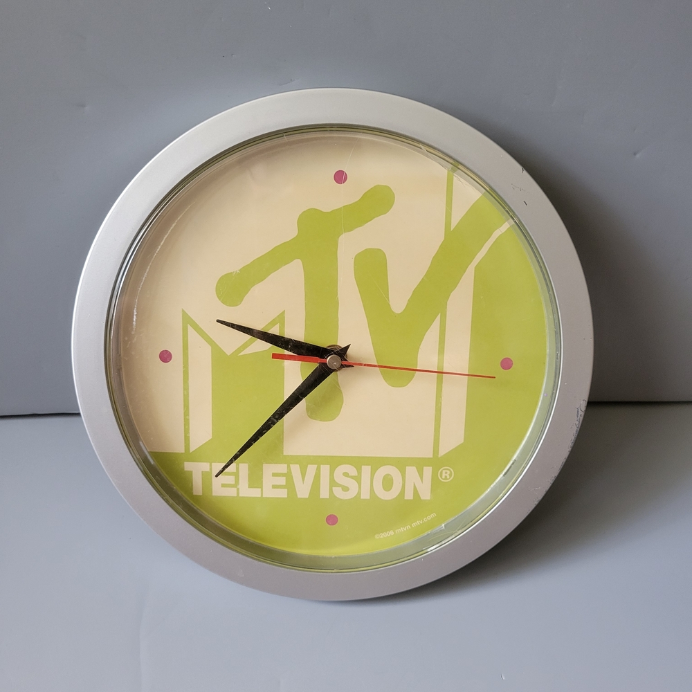 MTV Television Advertising Promotional Wall Clock Vintage